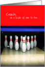 Thank You Bowling Coach On a Scale of 1 to 10 card