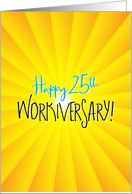 Work Anniversary Happy 25th Workiversary card