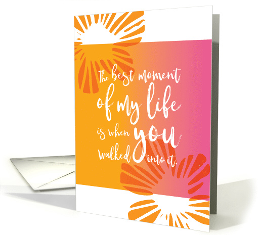 Spouse Wedding Anniversary Best Moment of My Life card (1529036)