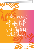 Spouse Wedding Anniversary Best Moment of My Life card