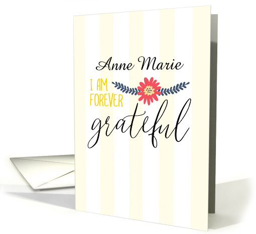 Custom Name Thank You Forever Grateful card (1530452)