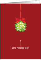 Sweetheart Christmas Mistletoe card