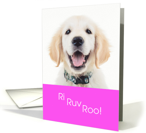 Cute I Love You Dog Ri Ruv Roo card (1542938)