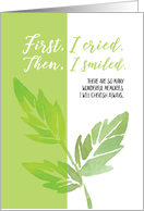 Sympathy First I Cried, Then I Smiled - So Many Wonderful Memories card