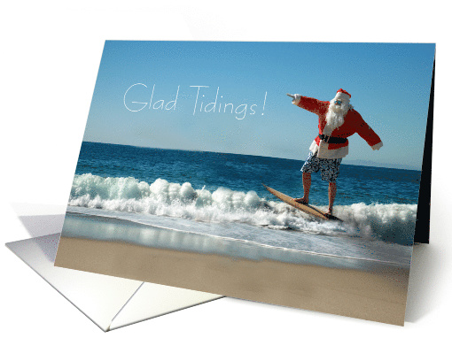 Beach Christmas - Glad Tidings! card (1547730)