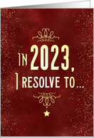 Happy New Year In 2021 I Resolve To card