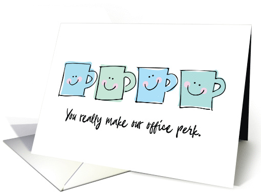 Business Employee Thanks Happy Little Coffee Mugs card (1569852)