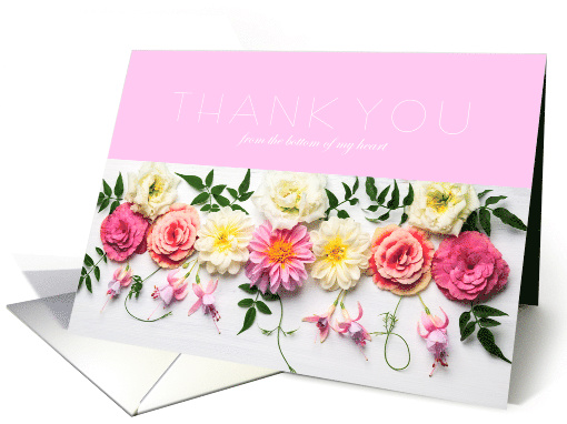 Floral Sympathy Thank You from the Bottom of My Heart card (1572188)