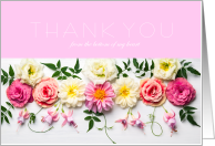 Floral Sympathy Thank You from the Bottom of My Heart card
