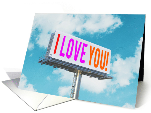 Valentines Day I Love You Billboard card (1573496)
