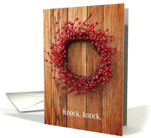 Christmas New Address Knock Knock card (1576888)