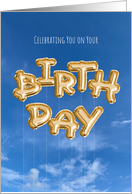 Letter Balloons Birthday card