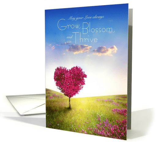 Wedding Anniversary May Your Love Grow Blossom Thrive card (1581796)