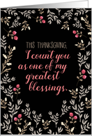 Thanksgiving Across the Miles One of My Greatest Blessings Ebony card