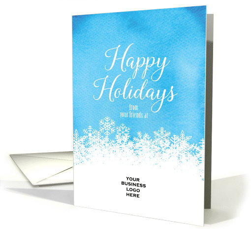 Snowy Happy Holidays from your Friends at Logo card (1592758)