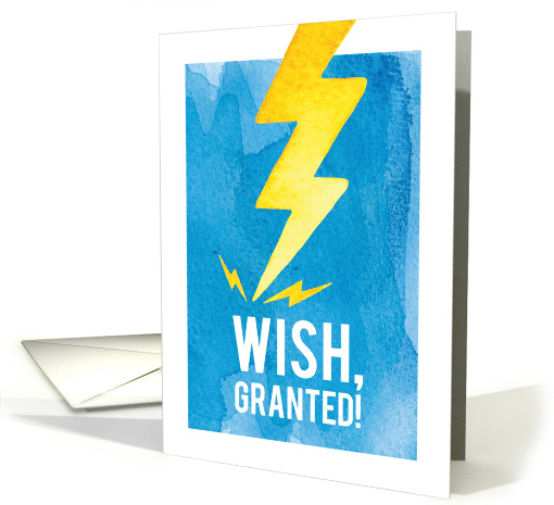 Business Funny Wish Granted Happy Birthday from All of Us card