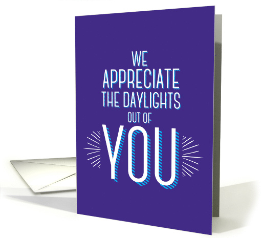 We Appreciate the Daylights Admin Professionals Day card (1604306)
