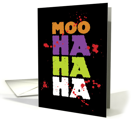 Moo Ha Ha Ha Halloween card (1604496)