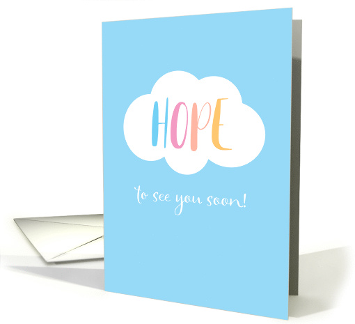 Coronavirus HOPE to See You Soon Cloud card (1613764)