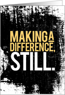 MLK Day Event Invitation - Making a Difference Still Distressed Type card