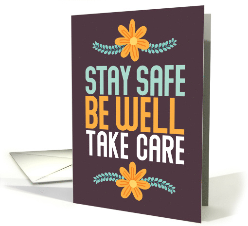Coronavirus Stay Safe Be Well Take Care Thanksgiving card (1655172)
