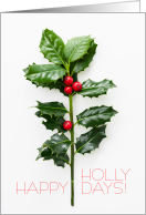 Happy Holly Days card