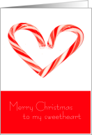 Merry Christmas to my Sweetheart Candy Canes card