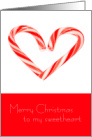 Merry Christmas to my Sweetheart Candy Canes card