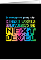 Video Game Inspired Birthday for Special Young Lady card