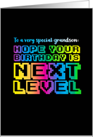 Video Game Inspired Birthday for Grandson card