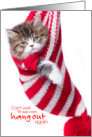 Covid 19 Cute Cat Cant Wait Til We Can Hang Out Again Christmas card