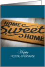 Home Sweet Home Welcome Mat Happy House-iversary card