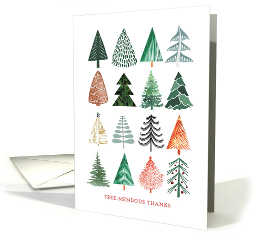 TREEmendous Grid of Artistic Trees Firs Pines Thanks for the Gift card