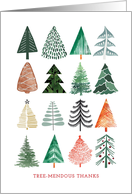 TREEmendous Grid of Artistic Trees Firs Pines Thanks for the Gift card