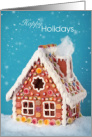 Gingerbread House Happy Holidays from Realtor card