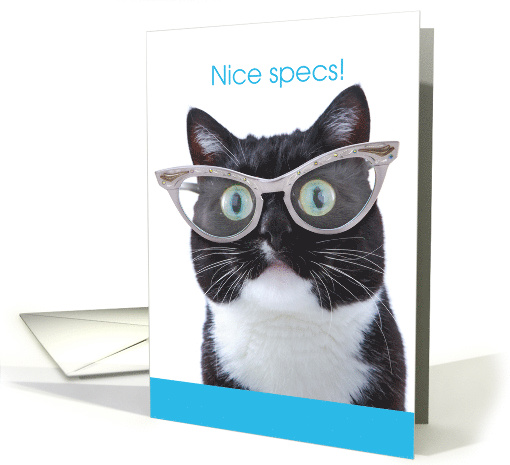 Nice Specs Cute Cat with Glasses New Glasses card (1680818)