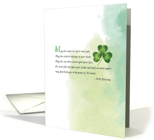 Irish Blessing May the Road Rise Up to Meet You St Patrick's Day card
