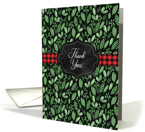 Lush Greenery and Bright Buffalo Plaid Ribbon Holiday... (1704212)