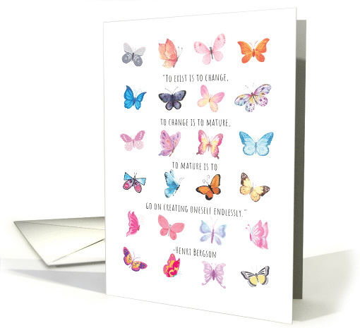 Encouragement So Much Good So Much Potential in You Butterflies card