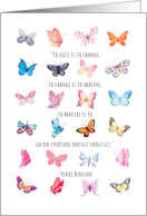 Encouragement So Much Good So Much Potential in You Butterflies card
