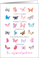 Encouragement Great Niece Butterflies So Much Good card