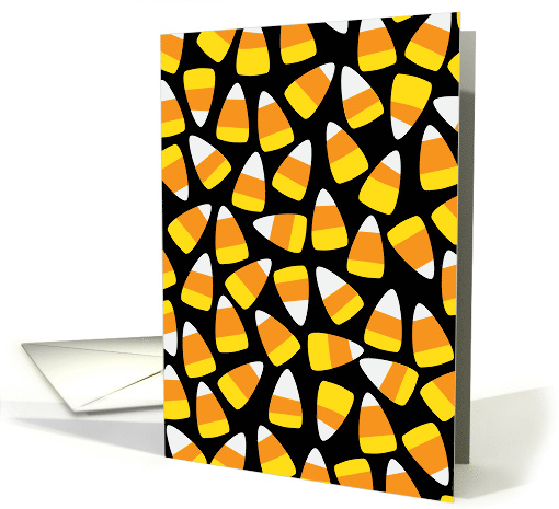 Cute Corny and Sweet Candy Corn Pattern Blank Note card (1746982)