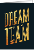 Dream Team Employee Thank You with Faux Gold Effect card