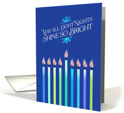 Hanukkah May All Eight Nights Shine So Bright Big Candles... (1753134)