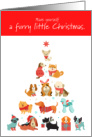 Dog Tree Have Yourself a Furry Little Christmas card