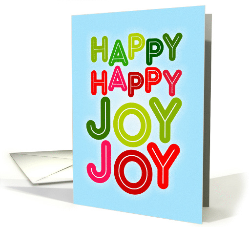 Happy Happy Joy Joy Everything Merry Christmas card (1803808)
