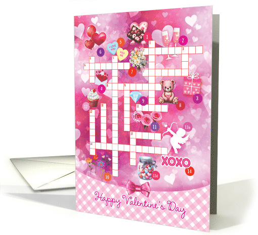 Valentine Crossword Activity Card Every Sweet Thing card (1820430)