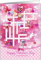 Niece Valentine Crossword Activity Every Sweet Thing card
