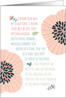 Encouragement Thinking of You Willing You On Praying For Your Strength Blank Inside card