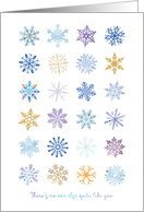Christmas Snowflakes To a Great Individual No One Else Quite Like You card